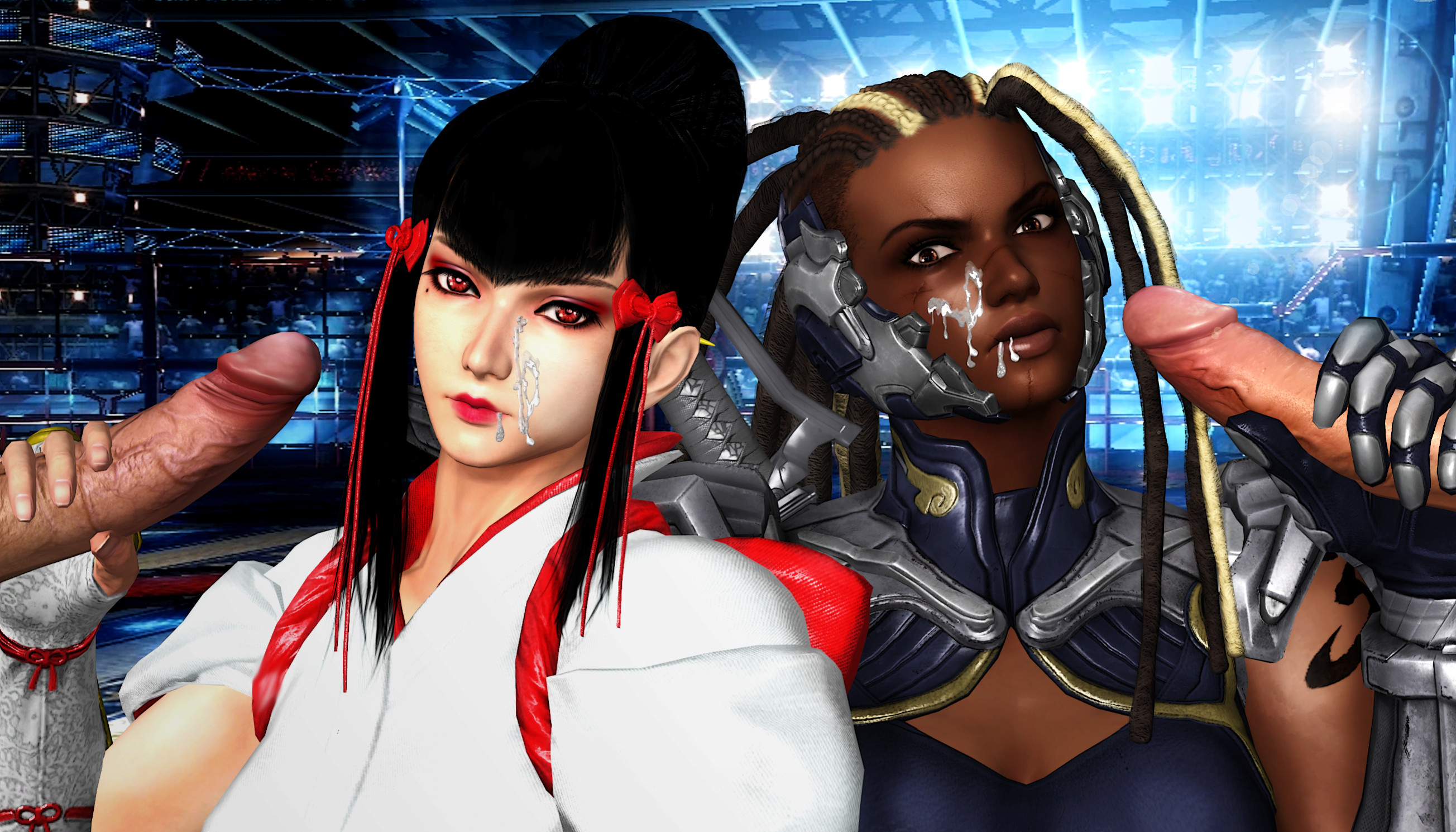Kazumi et Raven – gloryhole duel